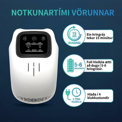 Hné Nuddtæki með Rauðuljósi