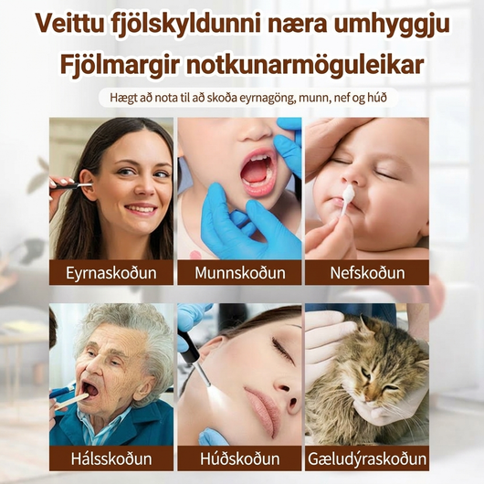 Eyrnahreinsir með Myndavél