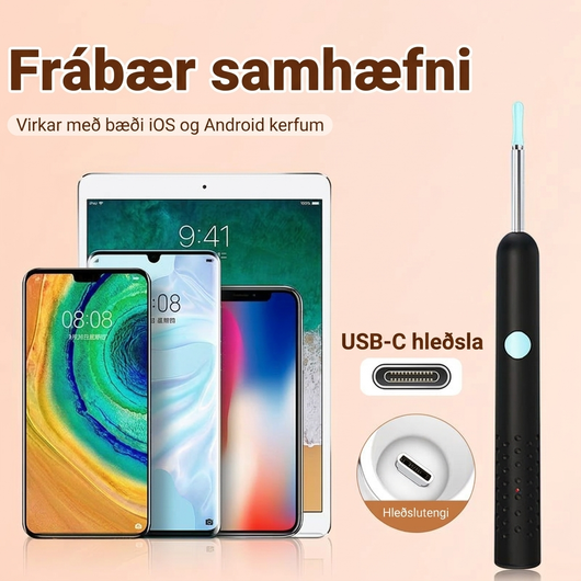 Eyrnahreinsir með Myndavél